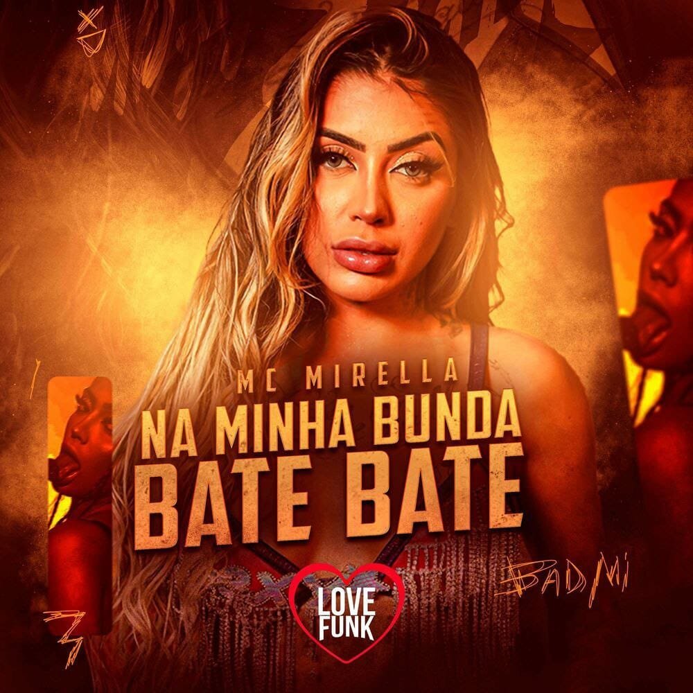 Capa da letra da música Na minha bunda bate bate