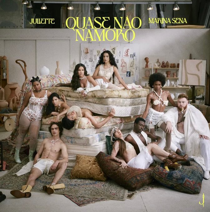 Capa da letra da música Quase Não Namoro feat Marina Senna