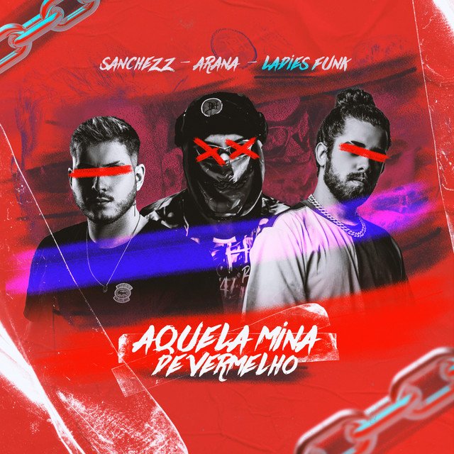 Capa da letra da música Aquela Mina de Vermelho