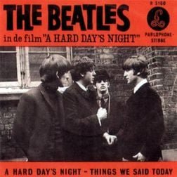 Capa da letra da música A Hard Day’s Night