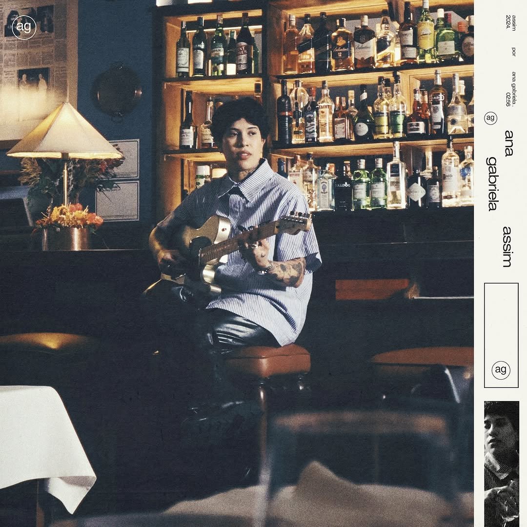 Capa da letra da música assim